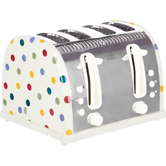 Russell Hobbs Emma Bridgewater Polka Dot Design 21305 4 Slice Toaster - Cream